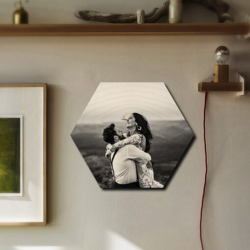 Hexagon Shape Photos | Personalized | 12x10 Inch - Image 2