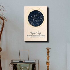 Sky Map of Birthdate | Personalized