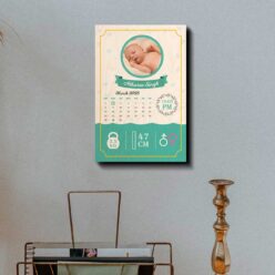 Boy Baby Born Wood Print | Personalized