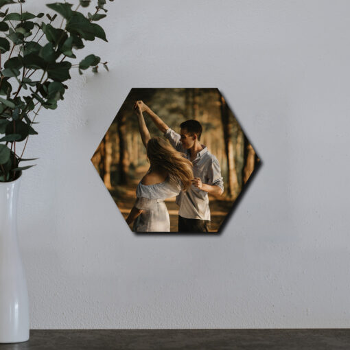 Hexagon Shape Photos | Personalized | 12x10 Inch - Image 3