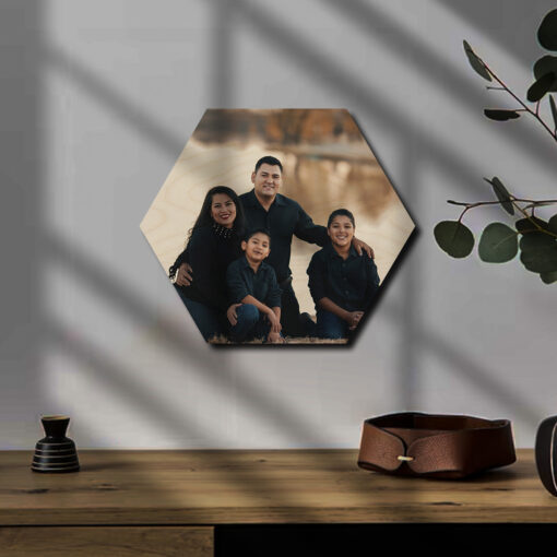 Hexagon Shape Photos | Personalized | 12x10 Inch