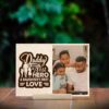 Dad First Hero Wood Print | Personalized