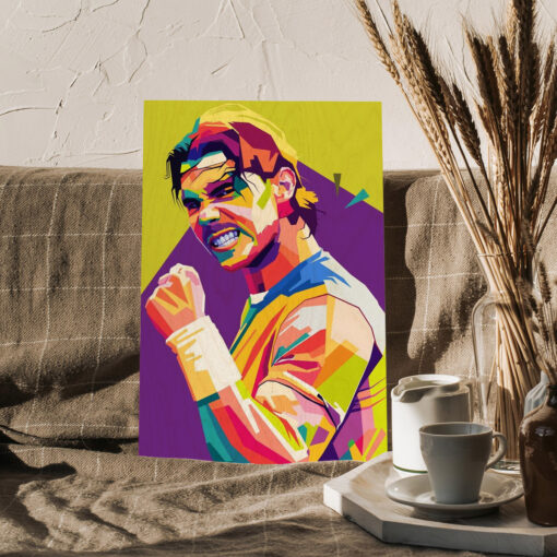 Rafael Nadal Wood Print - Image 3