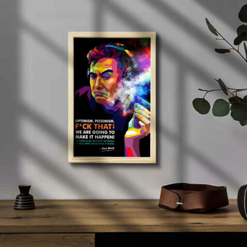 Elon Musk Wooden Pine Frame - Image 2
