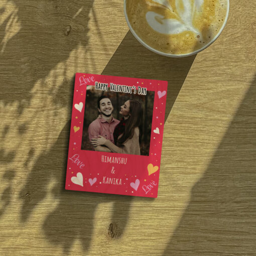 Valentine's Day Wooden Fridge Magnet | Personalized | 3x4 Inch - Image 2