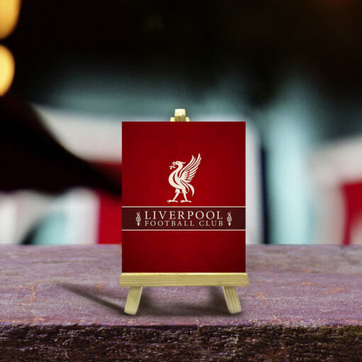 Minimalist Liverpool Wood Print With Easel Stand | 4X6 Inches - Image 2