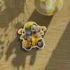 Elephant Bike Ride Wooden Magnet