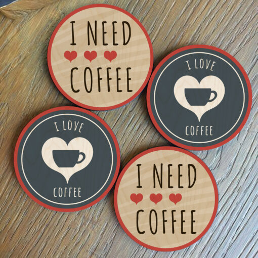 Premium Coffee Coasters | 4x4 Inch