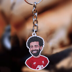 Mohamed Salah Wooden Keychain