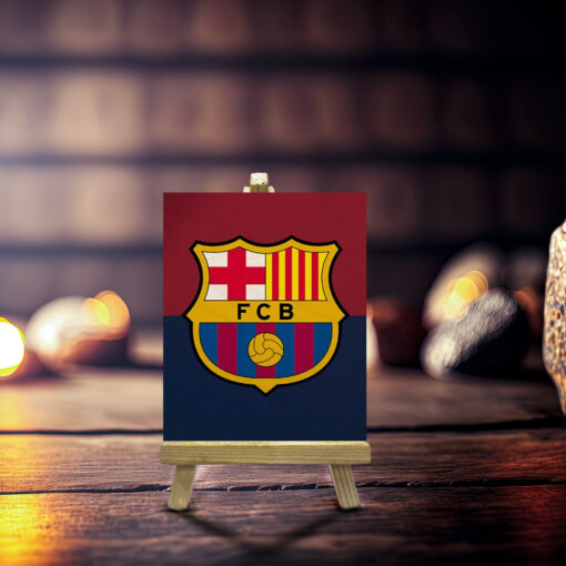 Minimalist Barcelona Wood Print With Easel Stand | 4X6 Inches - Image 3