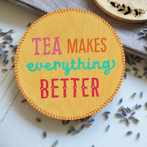 Premium Wooden Tea Coasters | 4x4 Inch | Set of 4 - Image 6