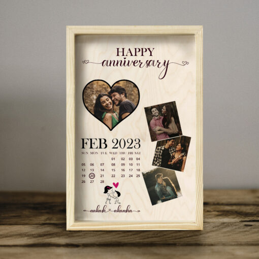 Anniversary Collage Picture Frame | Personalized | 12x8 Inches - Image 5