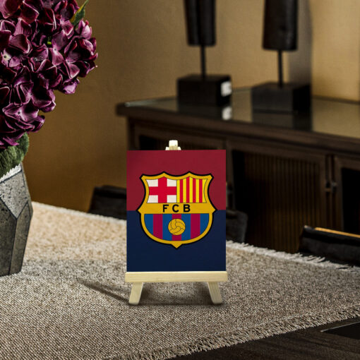 Minimalist Barcelona Wood Print With Easel Stand | 4X6 Inches - Image 4
