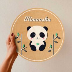 Panda Baby Nameplate | Personalized | 12x8 inches