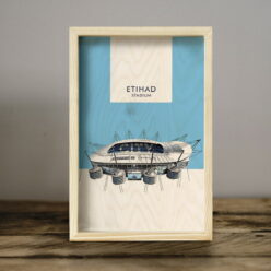 Wall Art of the Manchester City Etihad Stadium