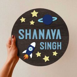 Kids Astronaut 3D Nameplate | Personalized | 12x12 inches