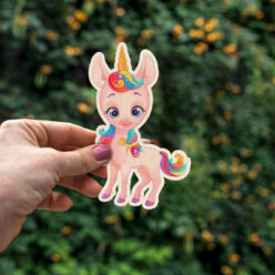 Unicorn Wooden Fridge Magnet