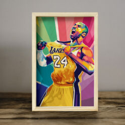 Kobe Bryant Wooden Pine Frame