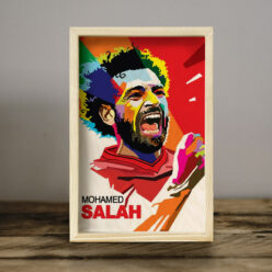 Mohamed Salah Wooden Pine Frame