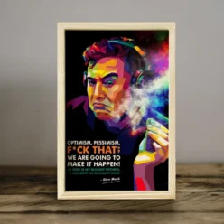 Elon Musk Wooden Pine Frame