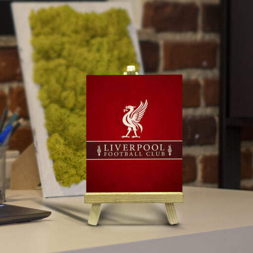 Minimalist Liverpool Wood Print With Easel Stand | 4X6 Inches