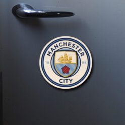 Manchester City Wooden Fridge Magnet | 4x4 inch