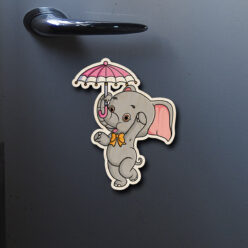 Cute Elephant Wooden Fridge Magnet
