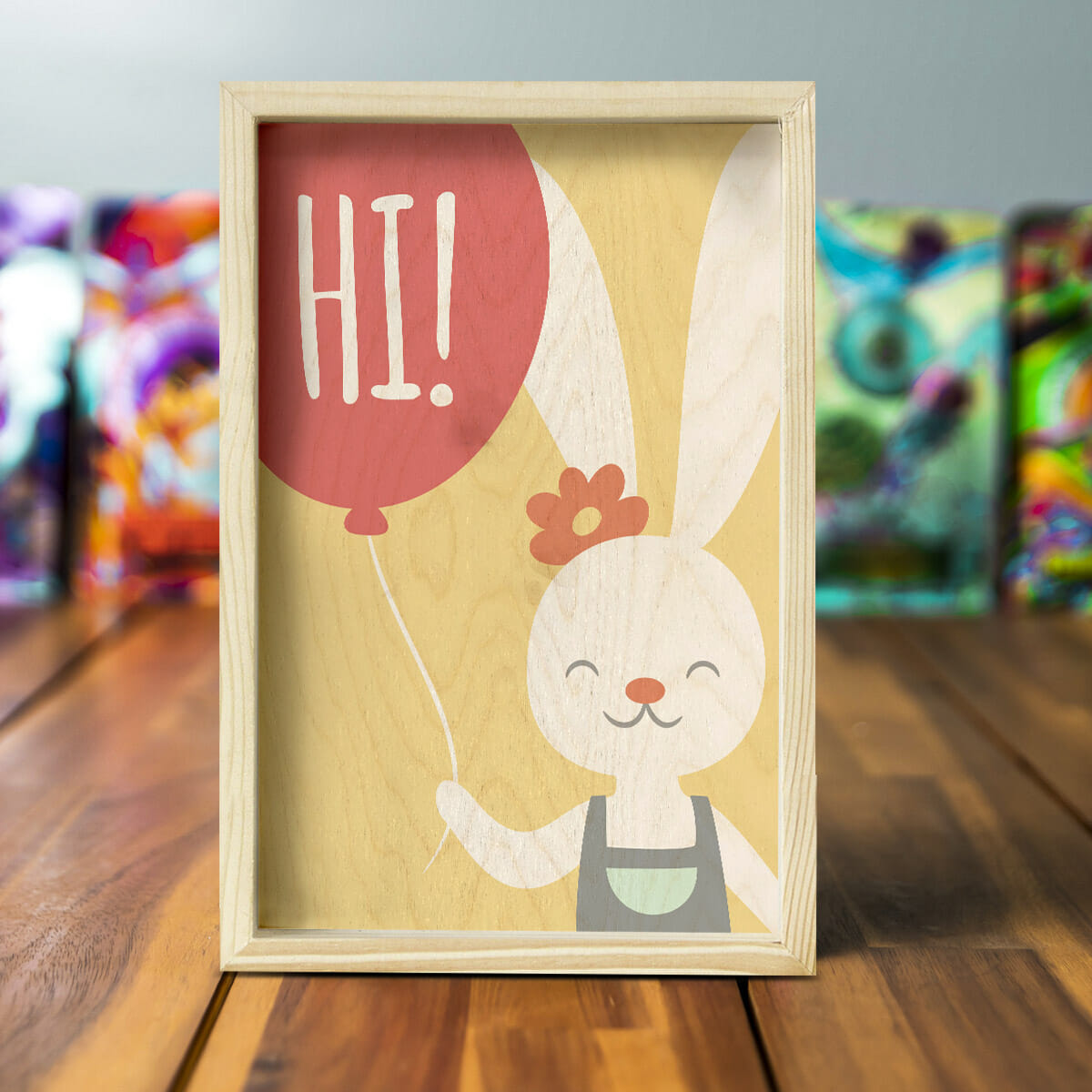 Kids Room Pine Wood Frame | 12x8 inch - Image 4