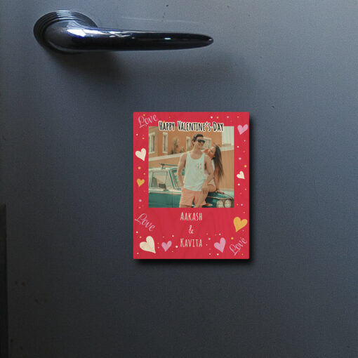 Valentine's Day Wooden Fridge Magnet | Personalized | 3x4 Inch - Image 5