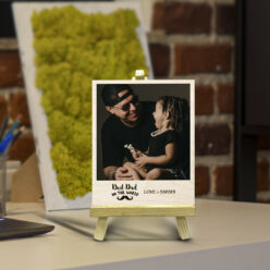 Best Dad Wood Print With Easel Stand | Personalized | 4X6 Inches