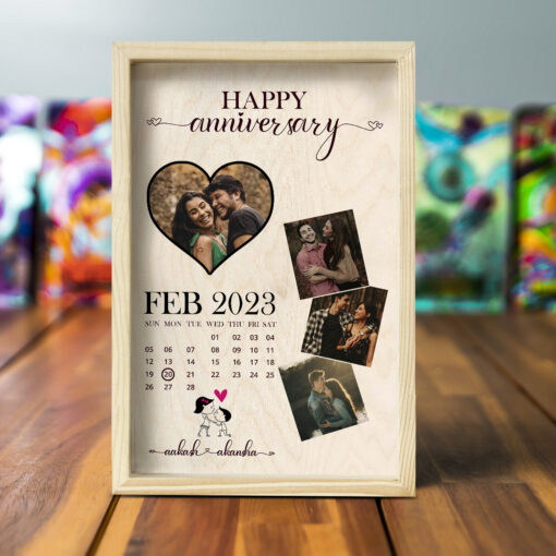 Anniversary Collage Picture Frame | Personalized | 12x8 Inches - Image 6