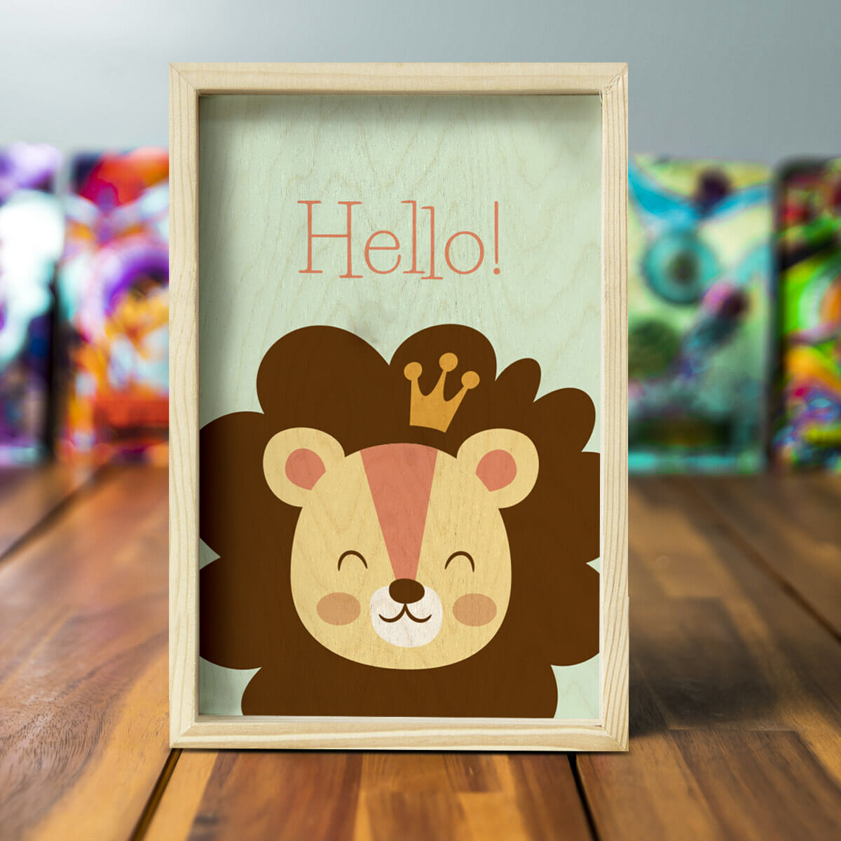 Kids Room Pine Wood Frame | 12x8 inch - Image 8