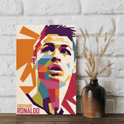 CRISTIANO RONALDO WPAP Wood Print