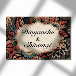 Bohemian Pattern Nameplate | Personalized