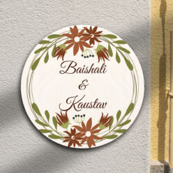 Nature’s Touch Wooden Nameplate | Personalized | 12x12 inches