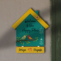Welcome in Style –Hut Themed Nameplate | Personalized | 15x9 inch