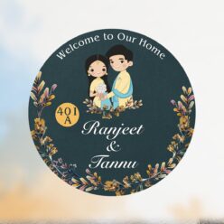 Welcome Home Couple's Nameplate | Personalized | 12x12 inches