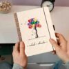 Valentines Couple Wooden Notebook