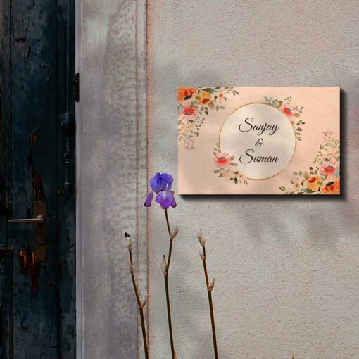Floral Nameplate | Personalized - Image 2