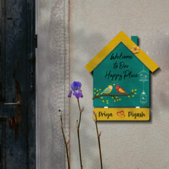 Welcome in Style –Hut Themed Nameplate | Personalized | 15x9 inch