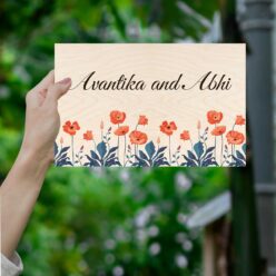 Seamless Floral Nameplate | Personalized