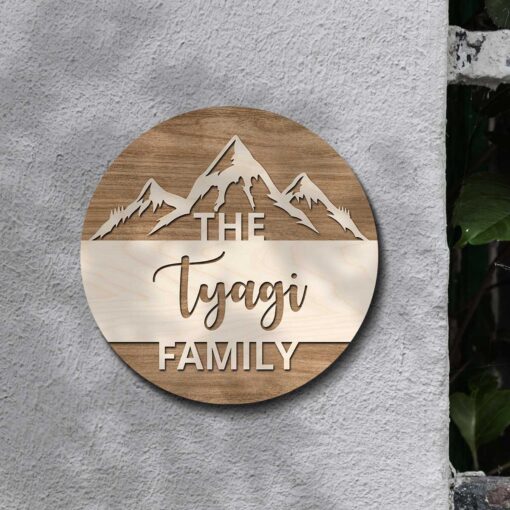 Pahadi 3D Nameplate | Personalized | 12x12 inches - Image 2
