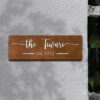 Brown 3D Nameplate | Personalized | 12x4 inches