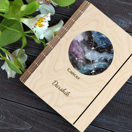 Cancer Personalized Wooden Notebook - Image 5
