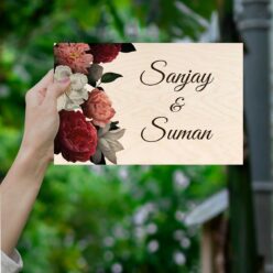 Floral Nameplate | Personalized