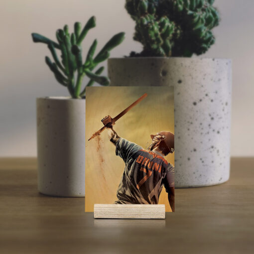 MS Dhoni Wood Print - Image 4