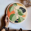 Colorful Branching Wooden Wall Clock