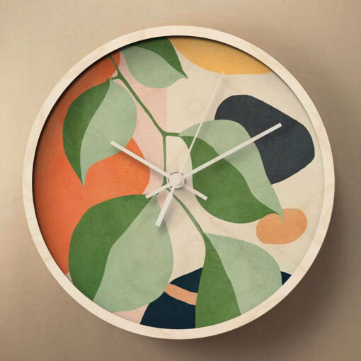 Colorful Branching Wooden Wall Clock - Image 5