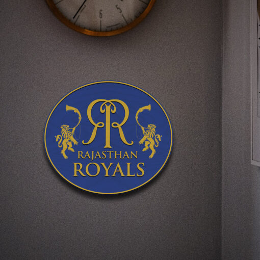 Rajasthan Royals Handcrafted Wooden Crest - Image 2
