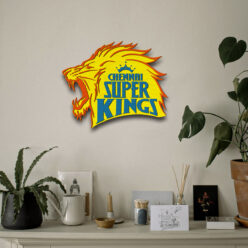 Chennai Super Kings Handcrafted Wooden Crest
